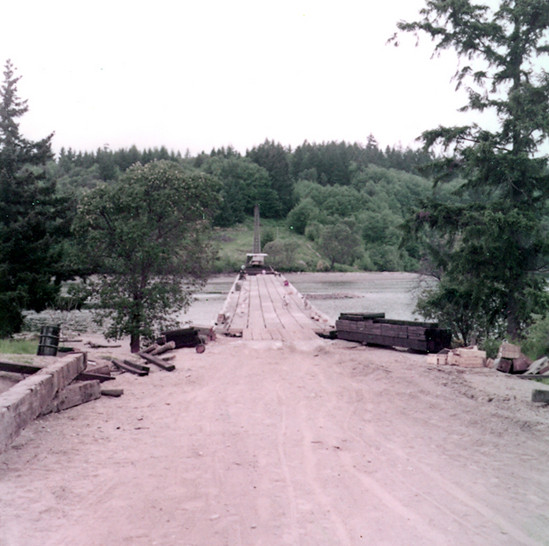 1958 construction of Raft Island Bridge