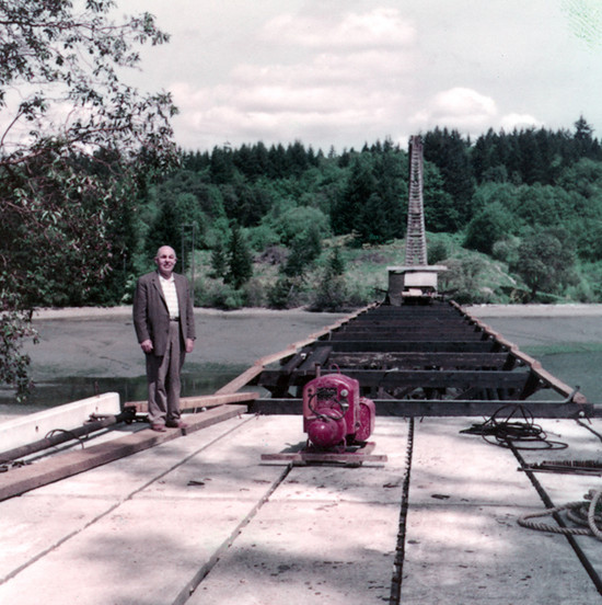 Raft Island Bridge under construction